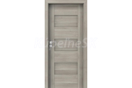 PORTA Doors SET Rámové dvere KONCEPT K0, plné, 3D fólia Agát Strieborný + zárubňa