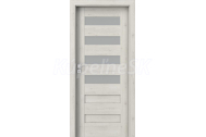 PORTA Doors SET Rámové dvere KONCEPT C4, sklo Matné, 3D fólia Borovica Nórska + zárubňa