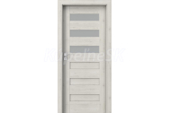 PORTA Doors SET Rámové dvere KONCEPT C3, sklo Matné, 3D fólia Borovica Nórska + zárubňa