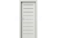 PORTA Doors SET Rámové dvere KONCEPT A3, sklo Matné, 3D fólia Wenge White + zárubňa