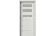PORTA Doors SET Rámové dvere KONCEPT C3, sklo Matné, 3D fólia Wenge White + zárubňa