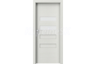 PORTA Doors SET Rámové dvere KONCEPT H2, sklo Matné, 3D fólia Wenge White + zárubňa