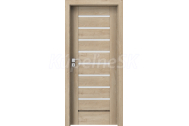 PORTA Doors SET Rámové dvere KONCEPT A8, sklo Matné, 3D fólia Dub Klasický + zárubňa