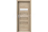PORTA Doors SET Rámové dvere KONCEPT H1, sklo Matné, 3D fólia Dub Klasický + zárubňa