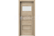 PORTA Doors SET Rámové dvere KONCEPT K1, sklo Matné, 3D fólia Dub Klasický + zárubňa