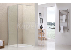 SAMTEK WALK-IN bočná stena CANDID 100x200,pre dvere/Walk-in,rám mat. Al,sklo Číre,1x vzper