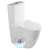 Sapho TURKU RIMLESS WC-kombi kompletné zvýšené, spodný/zadný odpad PC104WR