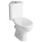 Aqualine CLIFTON Rohový WC-kombi misa s nádržkou vrátane splachovacej súpravy, biela FS1PK