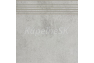 RAKO FORM schodovka 30x30 cm, šedá-matná, DCP34696, 1.tr.