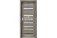 PORTA Doors SET Rámové dvere KONCEPT A8, sklo Matné, 3D fólia Dub Sibírsky + zárubňa