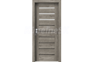 PORTA Doors SET Rámové dvere KONCEPT A3, sklo Matné, 3D fólia Dub Sibírsky + zárubňa