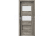 PORTA Doors SET Rámové dvere KONCEPT K2, sklo Matné, 3D fólia Dub Sibírsky + zárubňaa