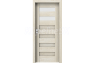 PORTA Doors SET Rámové dvere KONCEPT C2, sklo Matné, 3D fólia Dub Škandinávsky + zárubňa