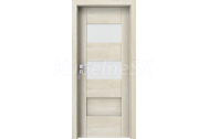 PORTA Doors SET Rámové dvere KONCEPT K2, sklo Matné, 3D fólia Dub Škandinávsky + zárubňa
