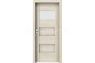 PORTA Doors SET Rámové dvere KONCEPT K1, sklo Matné, 3D fólia Dub Škandinávsky + zárubňa