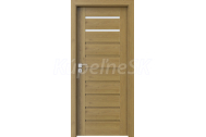 PORTA Doors SET Rámové dvere KONCEPT A2, sklo Matné, 3D fólia Dub Prírodný + zárubňa