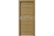 PORTA Doors SET Rámové dvere KONCEPT A0, plné Matné, 3D fólia Dub Prírodný + zárubňa