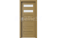 PORTA Doors SET Rámové dvere KONCEPT C2, sklo Matné, 3D fólia Dub Prírodný + zárubňa