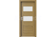 PORTA Doors SET Rámové dvere KONCEPT K2, sklo Matné, 3D fólia Dub Prírodný + zárubňa