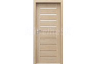 PORTA Doors SET Rámové dvere KONCEPT A4, sklo Matné, 3D fólia Buk Škandinávsky + zárubňa