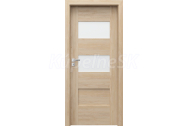 PORTA Doors SET Rámové dvere KONCEPT K2, sklo Matné, 3D fólia Buk Škandinávsky + zárubňa