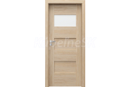 PORTA Doors SET Rámové dvere KONCEPT K1, sklo Matné, 3D fólia Buk Škandinávsky + zárubňa