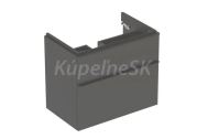 Geberit Smyle Square Skrinka pod umývadlo, 734x470x617mm, 2 zásuvky, závesná, lávovo matná