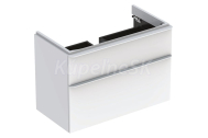 Geberit Smyle Square Skrinka pod umývadlo, 884x470x617mm, 2 zásuvky, závesná, biela lesklá