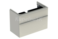 Geberit Smyle Square Skrinka pod umývadlo, 884x470x617mm, 2 zásuvky, závesná, pieskovosivá