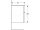 Geberit Smyle Square Bočná skrinka závesná, dve zásuvky, 450x600x470mm, orech hickory
