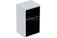Geberit Smyle Square otvorená bočná skrinka závesná, 360x600x299mm, biela lesklá