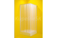 Hopa forte VENERE rohový sprchový kút 100x100x185cm, skladacie dvere, rám biely,polystyrol