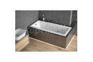 Besco MODERN SLIM Vaňa obdĺžniková akrylátová, 150x70cm, 149 l, Biela a nohy VANMOD15SLIM+