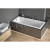 Besco MODERN SLIM Vaňa obdĺžniková akrylátová, 160x70cm, 162 l, Biela + nohy