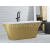 Besco ASSOS S-LINE Voľne stojaca vaňa z liateho mramoru 160x70cm, Glam-zlatá