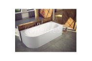 Besco AVITA Vaňa asymetrická akrylátová 170x75cm Pravá 190 l, Biela
