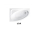Besco CORNEA Vaňa asymetrická akrylátová 140x80cm Ľavá 145 l, Biela