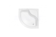 Hopa OLIVER I Štvrťkruhová sprchová vanička akrylátová 90x90x15cm, R550 Biela