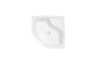 Hopa OLIVER II Štvrťkruhová sprchová vanička akrylátová 90x90x21cm, R550 Biela