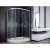 Besco MODERN 185 Štvrťkruh sprchový kút 100x80x185cm Univerzálny, rám Chróm Al, sk.Fume 6m