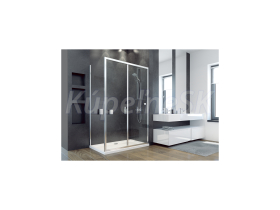 Besco DUO SLIDE Bočná stena 80x195cm, Univerzálna, rám Chróm Al, sk.číre 6mm