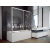 Besco DUO SLIDE II Bočný panel k vaňovej zástene 70x170cm, Leštený AL, sk.číre 6mm
