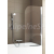Olsen Spa MODERN Vaňová zástena 1-dielna krídlová 68x140cm, rám Chróm AL, sk. číre 6mm
