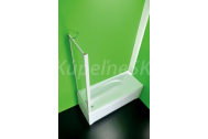 Hopa Forte SOPRAVASCA FISSO CC Vaňová zástena 1-dielna 80x170cm, Biely plast, polystyrol 2