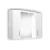 Olsen Spa HELIOS 85 Zrkadlo s osvetlením 2xskrinka, 85x13x60cm, Biela