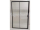 Olsen Spa TREOS NEW BLACK Sprchové dvere do niky posuvné 120x190cm, rám Čierny Al, sk.číre