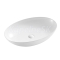 Hopa ELLISSE Umývadlo na dosku keramické 66x43x14,5cm, ovál Biele lesklé
