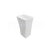 Besco ASSOS S-LINE Black&White Umývadlo voľne stojace 520x410x850mm liat.mram. Čierna/Biel