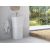 Besco ASSOS S-LINE GLAM Umývadlo voľne stojace 520x410x850mm, liaty mramor, Grafitová