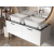 Besco ASSOS S-LINE Umývadlo na dosku 520x410x170mm, liaty mramor, Biela